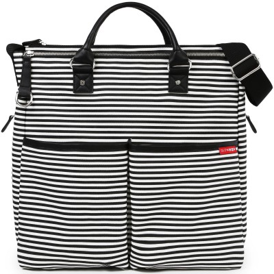 Sac à langer duo special ed rayure noir et blanc