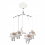 Mobile musical anges et lune par Trousselier