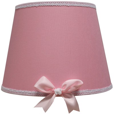 Abat-jour linen nature rose pour lampe (35 x 28 cm)