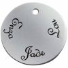 Grande m�daille Maman personnalisable (plaqu� argent rhodi�)