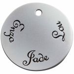 Grande m�daille Maman personnalisable (plaqu� argent rhodi�) - Milo