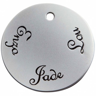 Grande m�daille Maman personnalisable (plaqu� argent rhodi�) par Milo
