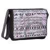 Sac � langer mallette papa Casual newspaper noir et blanc