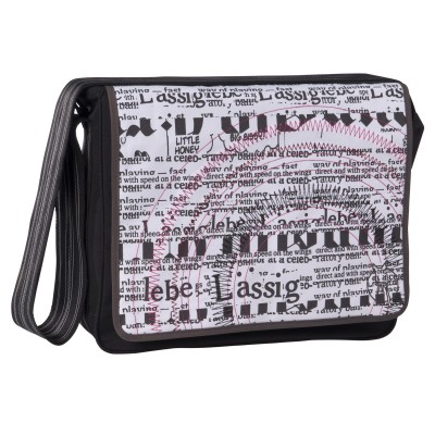 Sac � langer mallette papa Casual newspaper noir et blanc par L�ssig 
