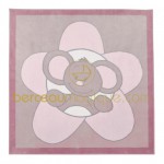 Tapis b�b� fille en coton kali, Nina et Kenza (110 x 110 cm) - Noukie's