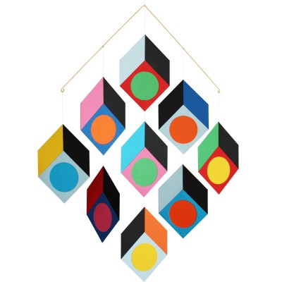 Mobile en papier cubillusion