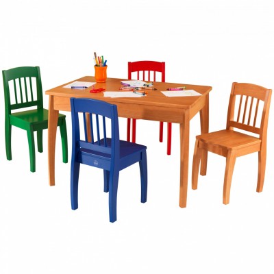 Ensemble table et 4 chaises euro miel