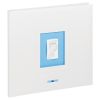 Album photo empreinte scrapbook blanc / bleu ou rose