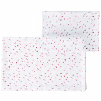 Drap de berceau + taie d'oreiller rabbits (75 x 100 cm)