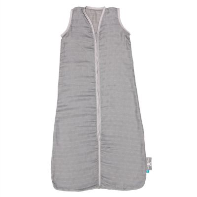 Gigoteuse 6-12 mois l�g�re en mousseline de coton gris par WALLABOO