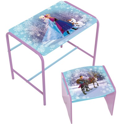 Bureau et tabouret premium la reine des neiges