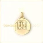 M�daille de bapt�me Saint Etienne (or jaune avec revers) - La Monnaie de Paris