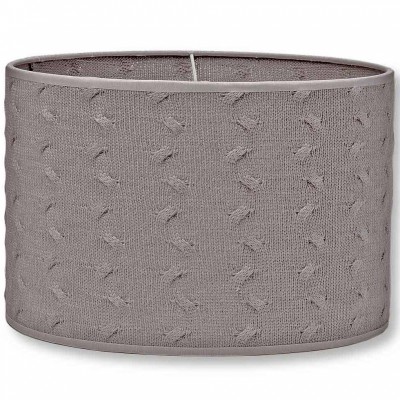 Abat-jour cable uni taupe (30 cm)