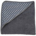 Cape de bain grise �toiles (70 x 80 cm) - Cottonbaby