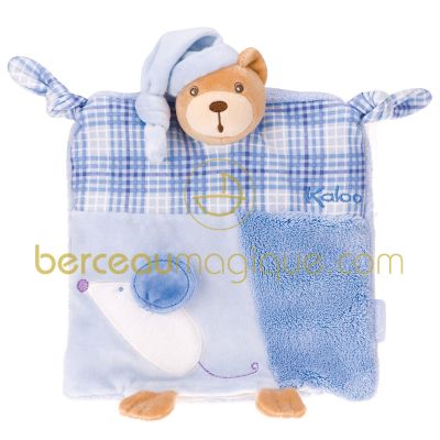 Doudou marionnette ourson Blue par Kaloo