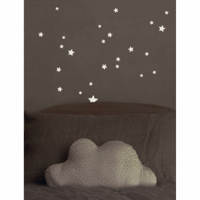 Stickers phosphorescents etoiles phosphorescentes l'atelier des pieds des ailes (13 x 18 cm)