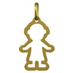Pendentif tr�sor gar�on ajour� (or jaune) - A.Augis