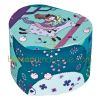 Petite bo�te � bijoux musicale coeur Fille sur cheval vert
