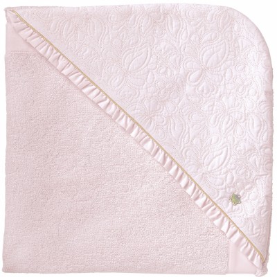 Cape de bain rose délicatesse (70 x 70 cm)