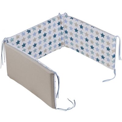 Tour de lit mixed stars mint (pour lits 60 x 120 et 70 x 140 cm)