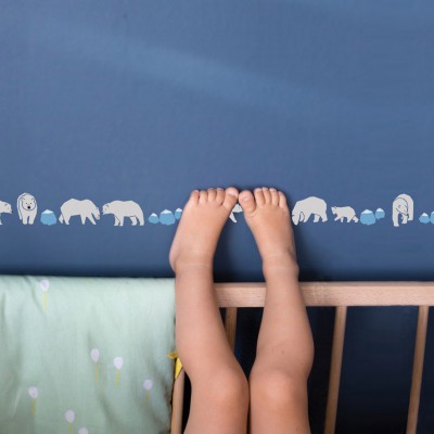Frise adhésive ours polaires (5 m)