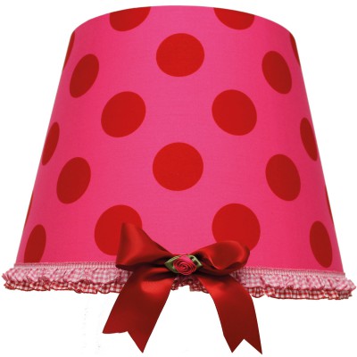 Abat-jour candy colours fuchsia pour lampe (35 x 28 cm)