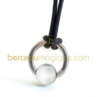 Pendentif Moana Perle grise (Argent) par Mikado