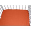 Drap housse jersey orange (60cm x 120cm)