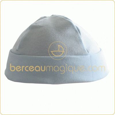 Bonnet de naissance bleu par M�r�sine