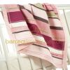 Couverture en coton tricot� r�versible (70 x 100 cm) Scrapbook rose