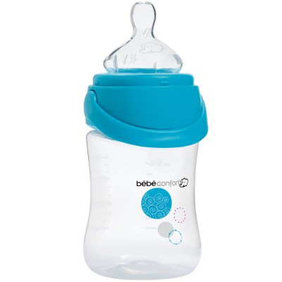 Biberon col large maternity easy-clip bleu (150 ml)