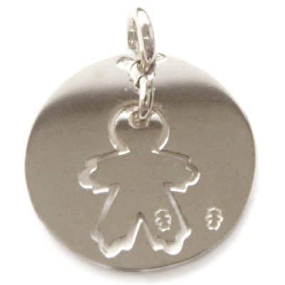 Pendentif ''Future Maman'' petit gar�on (argent massif) par Loupidou