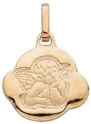 M�daille Nuage Ange (or jaune 750�) par Berceau magique bijoux