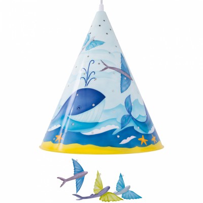Suspension lumineuse nuitéjour baleine