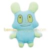 Peluche Panda en polaire turquoise / vert (24 cm)