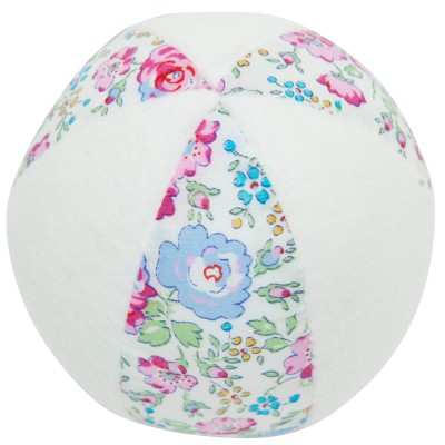 Balle hochet Liberty fleuri (10 cm) par Trousselier