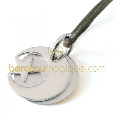 Pendentif Believe Croissant (Argent) par Mikado