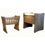 Pack duo chambre b�b� David Berceau et commode � langer - Mathy by bols