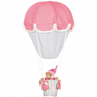 Lampe montgolfi�re Fuchsia / gris perle par Domiva