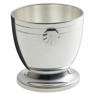 Coquetier Coquille (m�tal argent�) par Ercuis
