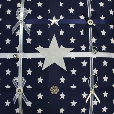 Pêle-mêle silver star bleu