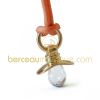 Pendentif Dummy Cristal de roche (Or jaune)