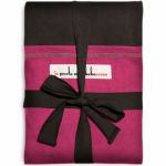 Echarpe de portage Caf� noir poche Fuchsia (LONGUE) - Je Porte Mon B�b�