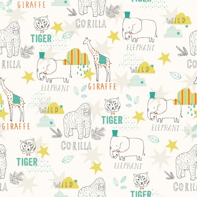 Papier peint go wild by lizzie mackay
