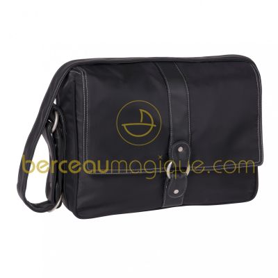 Sac � langer city mallette satin� noir par L�ssig