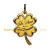 Pendentif tr�fle d'amour (or jaune)