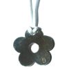 M�daille de berceau marguerite (argent massif) 