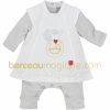 Combinaison robe Pretty gris (naissance au 6 mois)