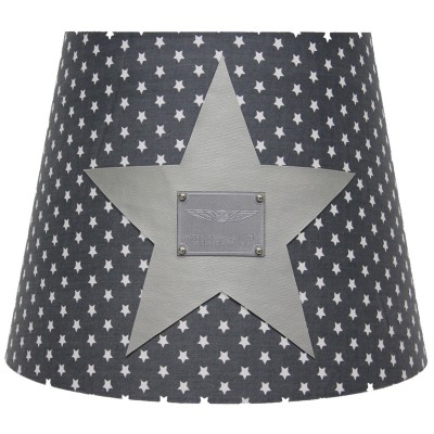 Abat-jour silver star gris pour suspension (35 x 28 cm)