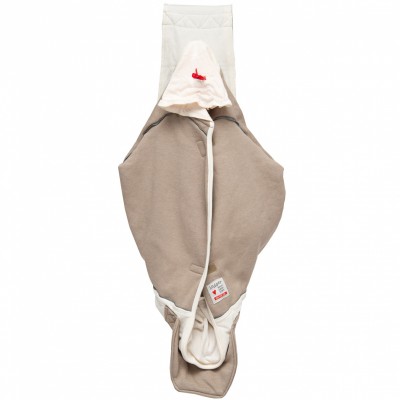 Porte-bébé ventral taupe shelter 2.0 cotton sport